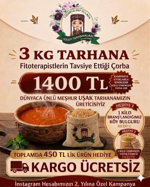 Uşak Tarhana 3 kg kampanya