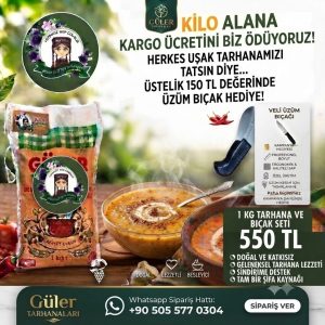 Uşak Tarhana 1 kg kampanya (Bıçak Hediyeli)
